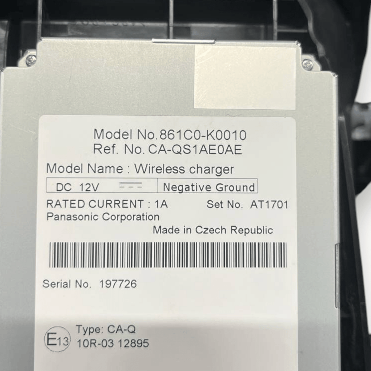 Base Ricarica Wirless + Centralina Toyota Yaris Cross (2020 - ) cod: 861C0 - K0010 - F&P CRASH SRLS - Ricambi Usati