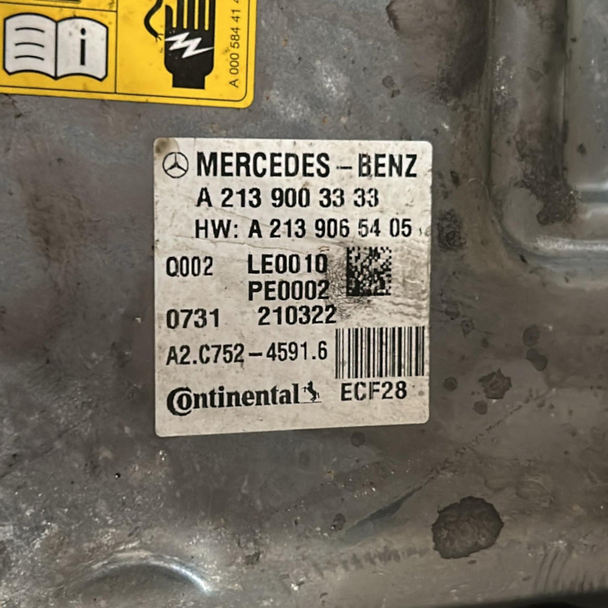 Batteria / Inverter Mercedes Benz GLC (C253) cod.A2139003333 2.0 Hybrid (2016 > 2023) Convertitore Di Tensione cod.A2139065405 - F&P CRASH SRLS - Ricambi Usati