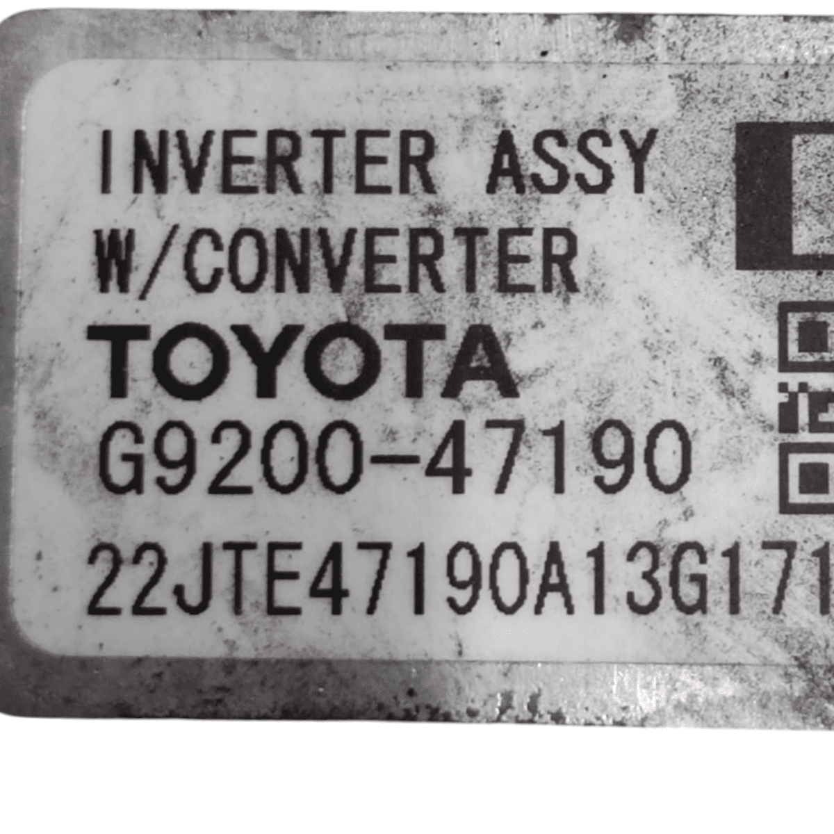 Batteria toyota auris (e180) 1.8 hybrid cod: g920047190 (2012 - 2018) - F&P CRASH SRL - Ricambi Usati