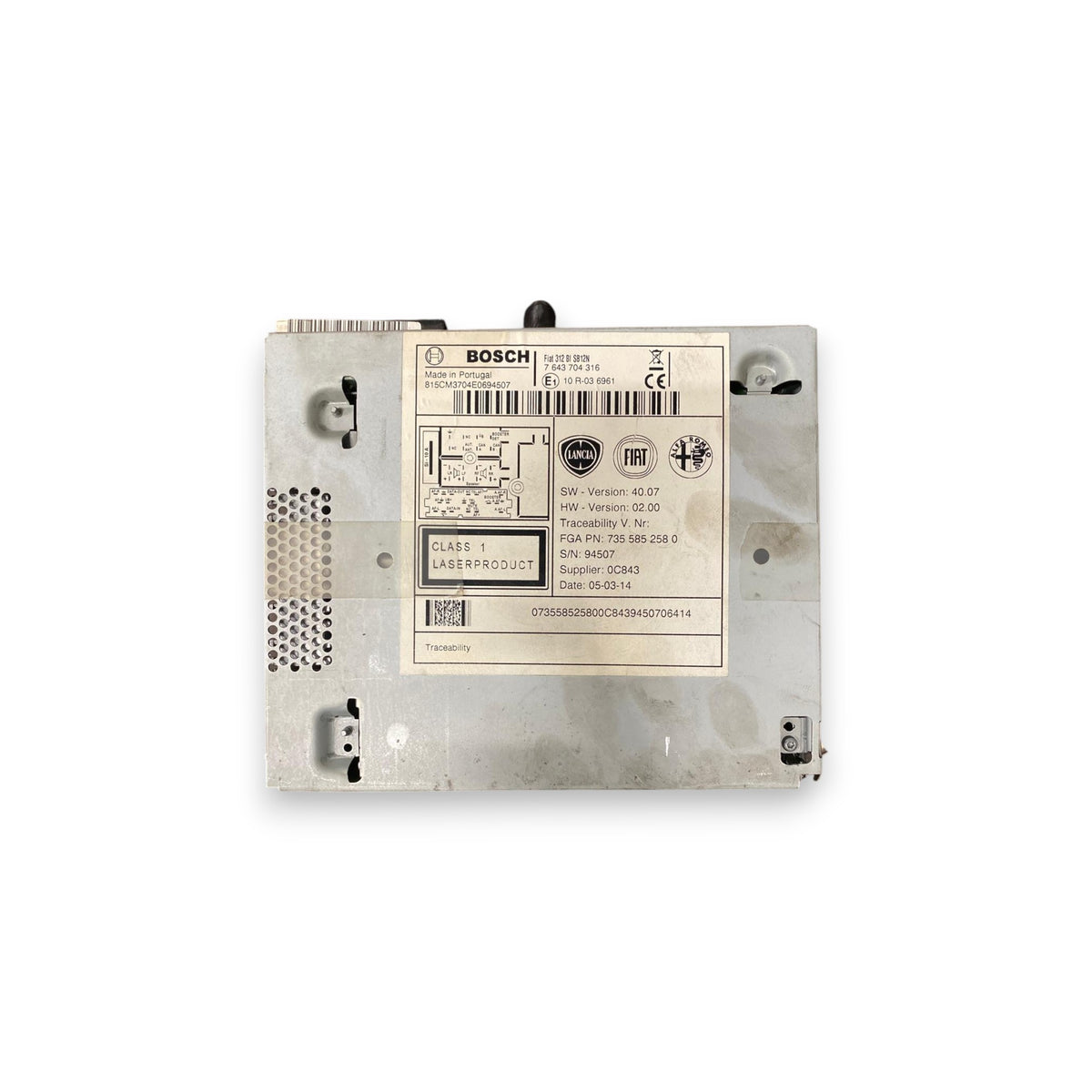 Autoradio / stereo Fiat 500 (2007-2014) Cod: 7643704316