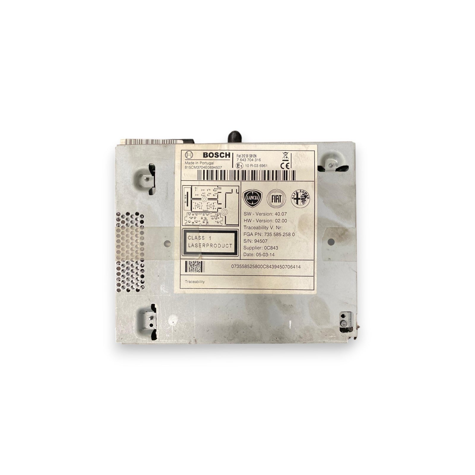 Autoradio / stereo Fiat 500 (2007-2014) Cod: 7643704316