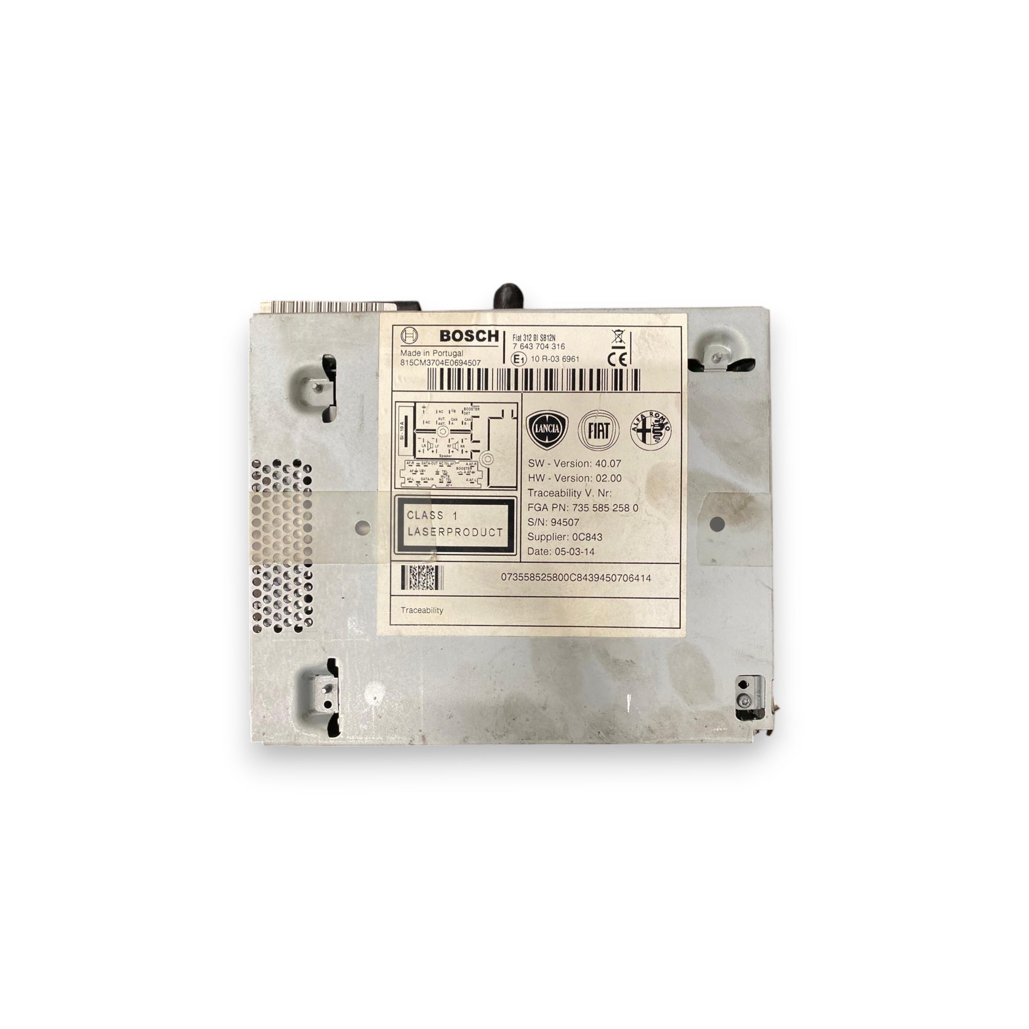 Autoradio / stereo Fiat 500 (2007-2014) Cod: 7643704316