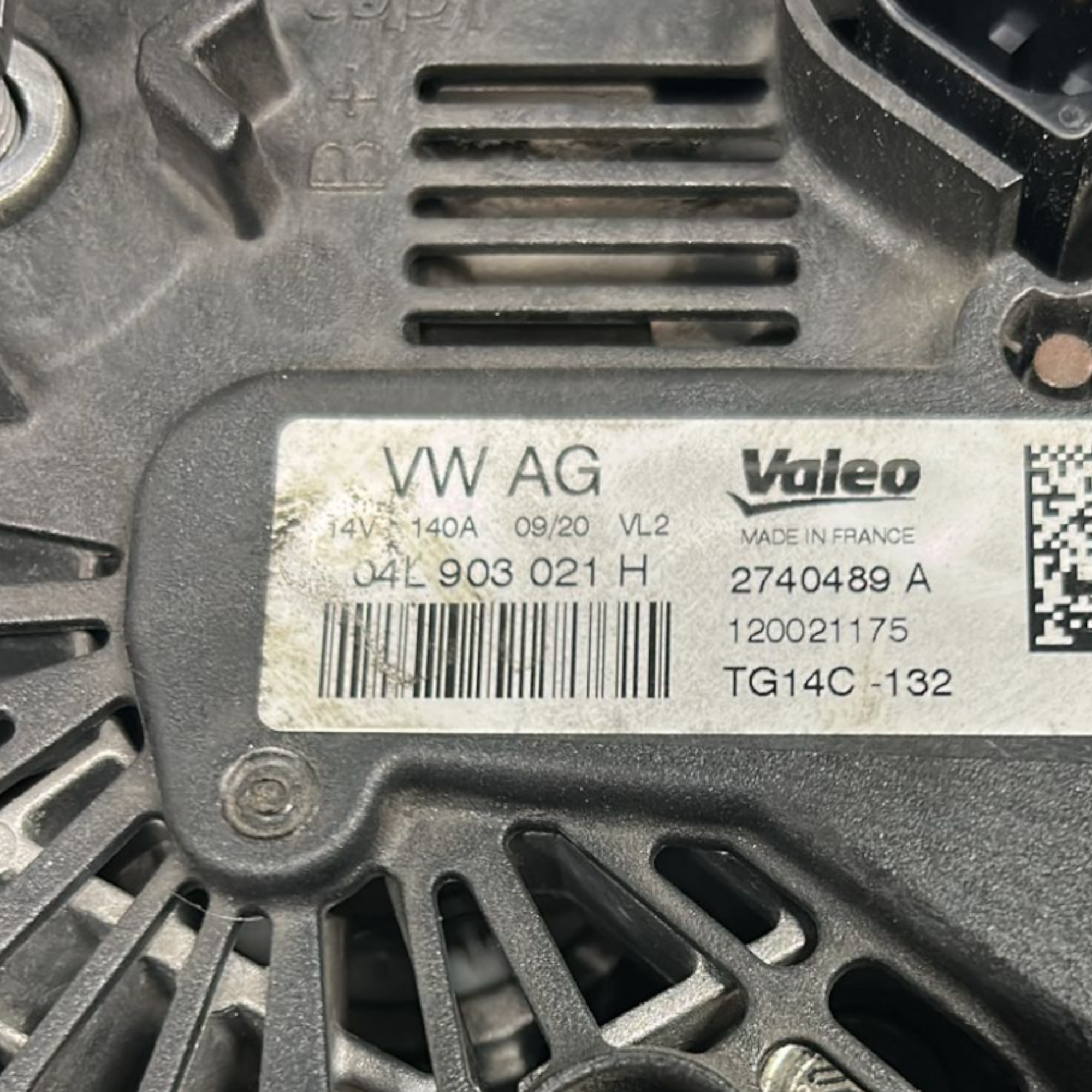 Alternator volkswagen golf VIII 2.0 dizel kod:5Q0816803H (2019 >) 