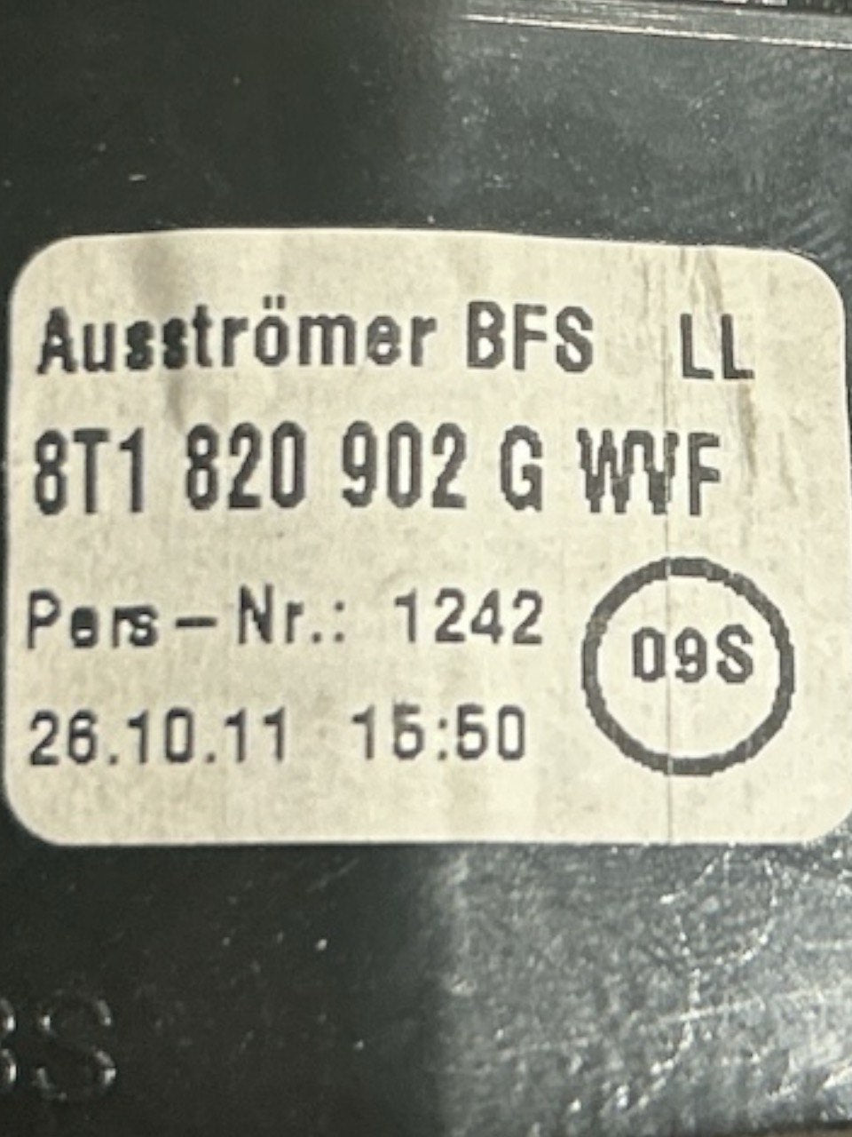 Bocchetta Aria Anteriore Destro Audi A5 (8T) (2010 > 2017) cod.8T1820902G - F&P CRASH SRLS - Ricambi Usati