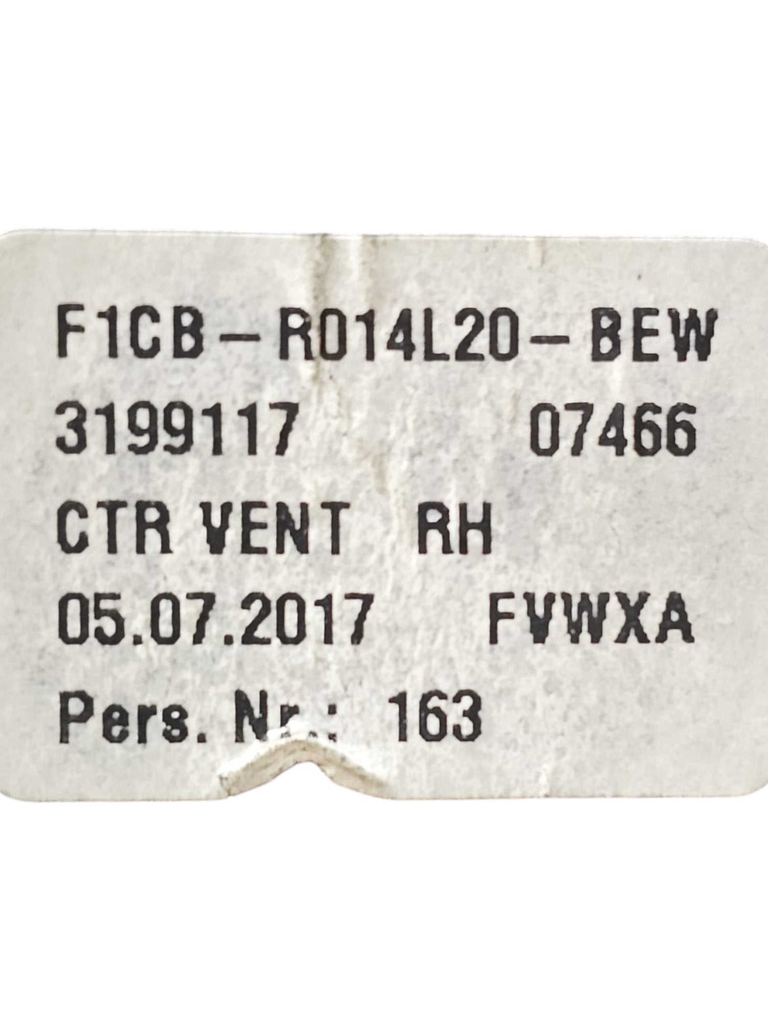 Bocchetta Aria Anteriore Destro Ford Kuga Cod:F1CB - R014L20 - BEW (2012 - 2019) - F&P CRASH SRLS - Ricambi Usati