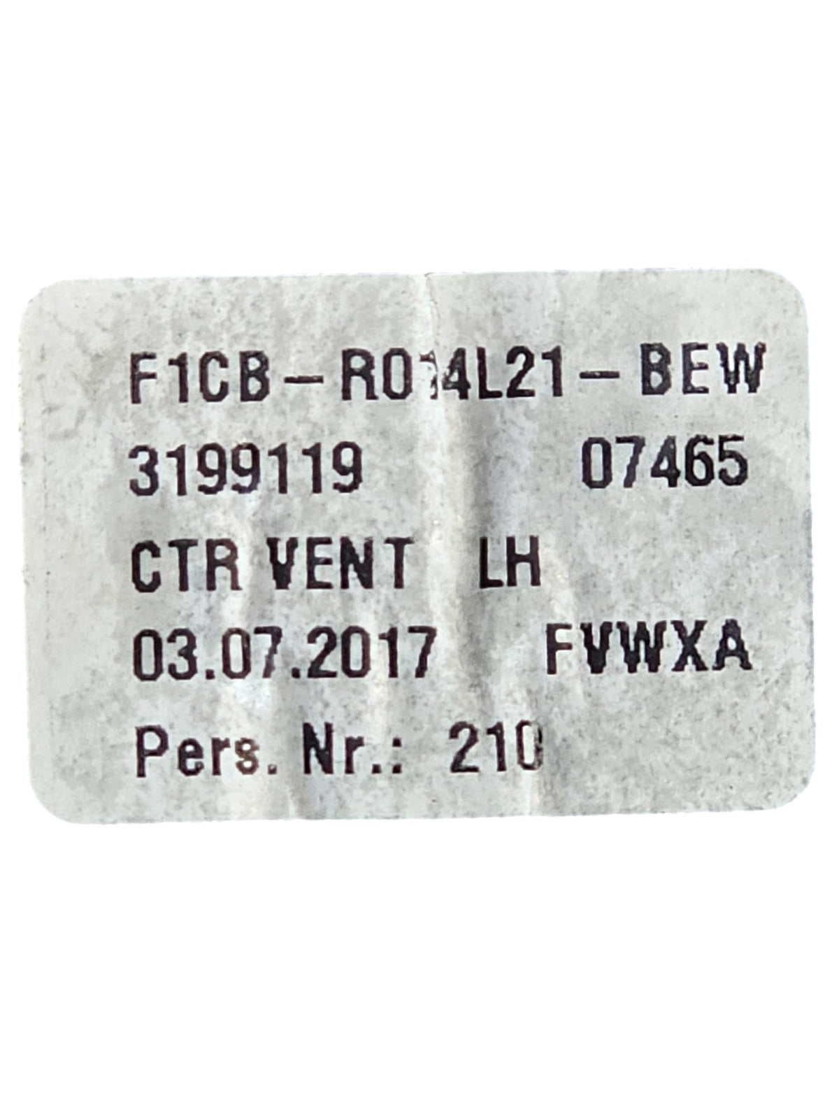 Bocchetta Aria Anteriore Sinistro Ford Kuga Cod:F1CB - R014L21 - BEW (2012 - 2019) - F&P CRASH SRLS - Ricambi Usati