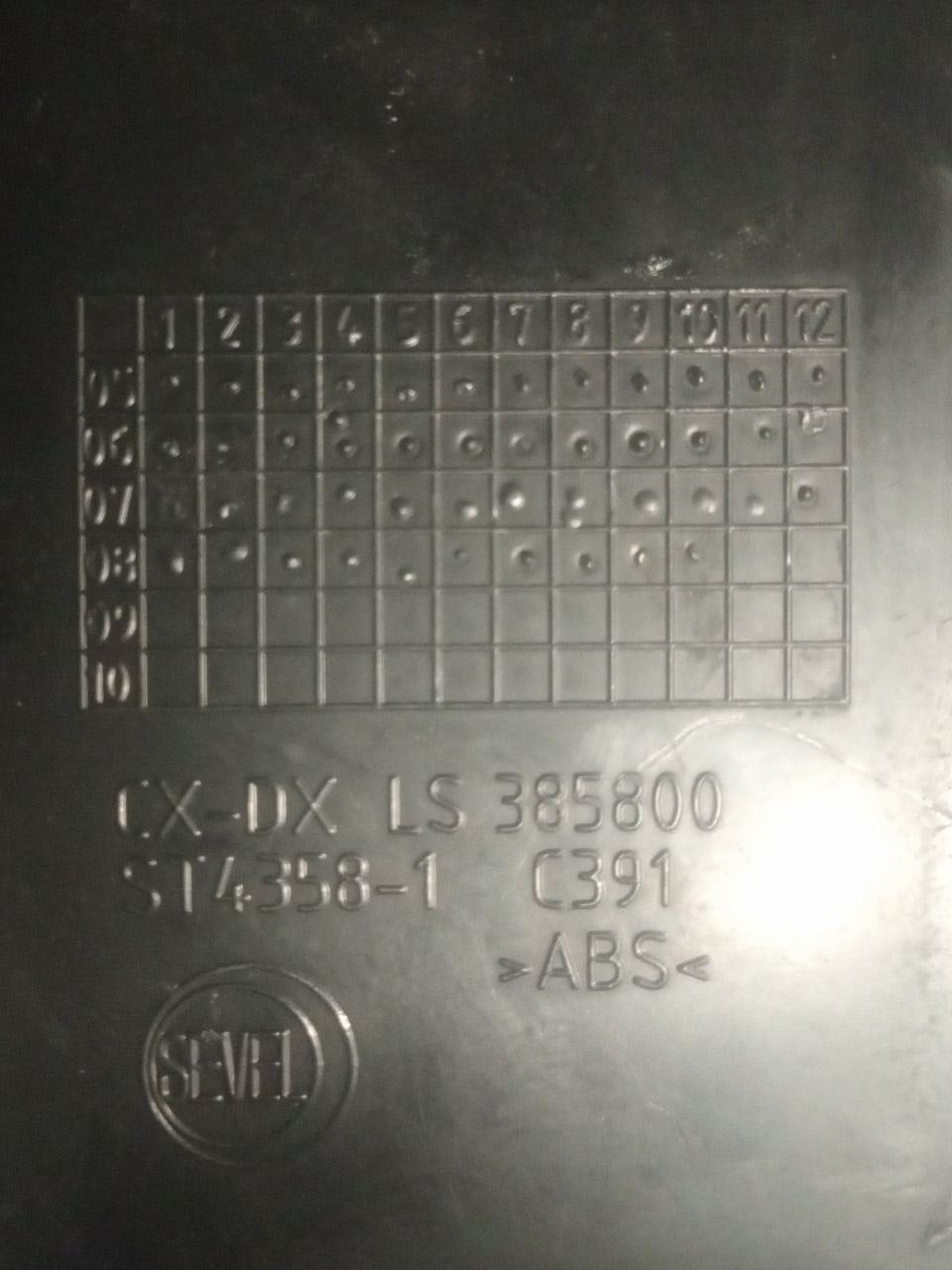 Bocchetta aria condizionata cruscotto Destra lato passeggero Fiat Ducato (2009) cod: LS385800 - F&P CRASH SRLS - Ricambi Usati