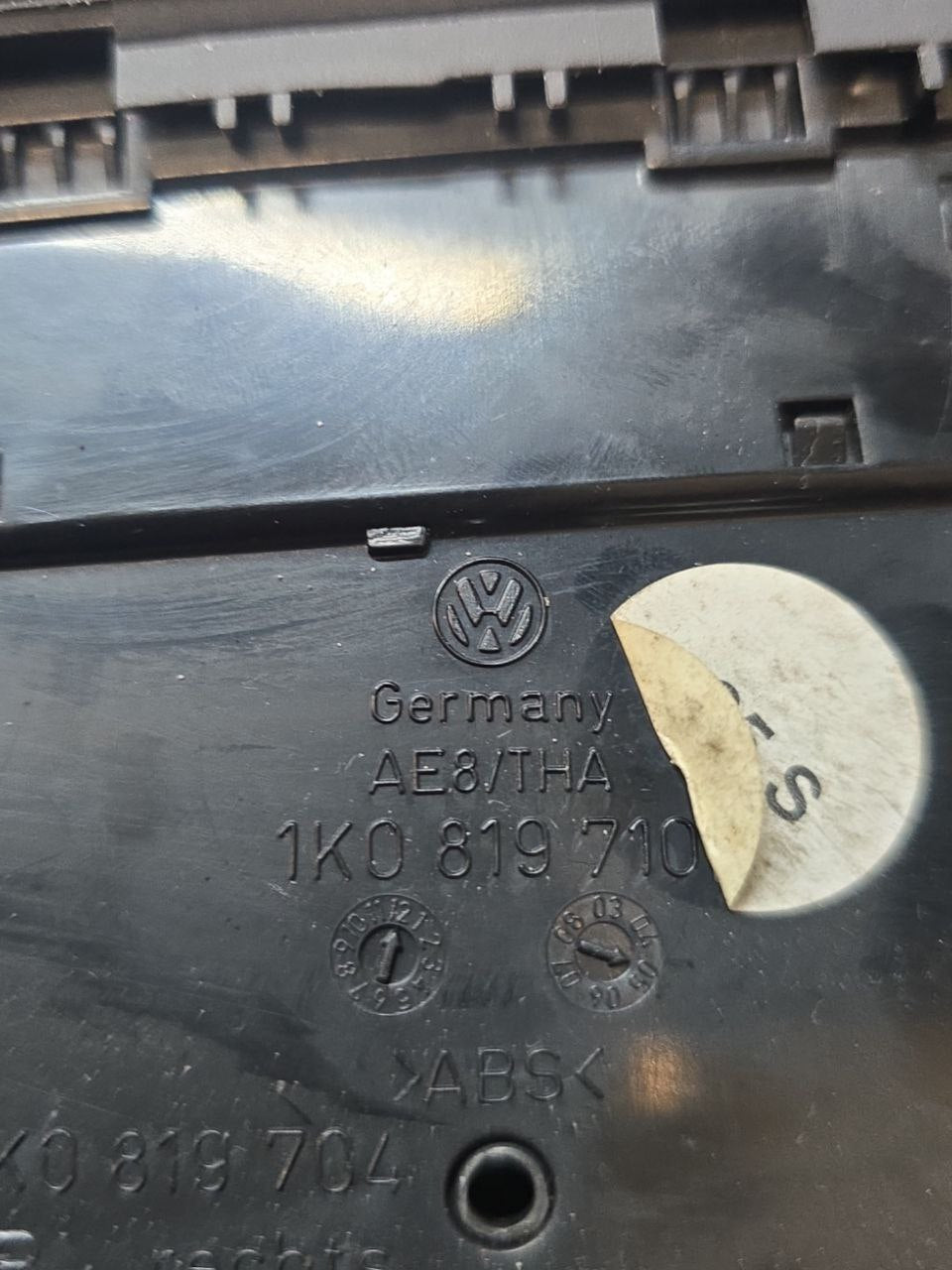 Bocchetta Aria Condizionata Destra Volkswagen Golf V (2003 - 2008) Cod : 1K0819710 - F&P CRASH SRLS - Ricambi Usati