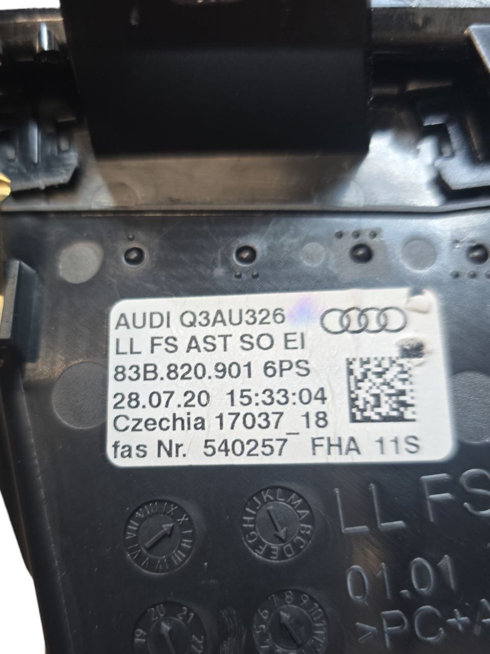 Bocchetta Aria Condizionata Sinistra Audi Q3 ( 2018 > ) Cod : 83B820901 - F&P CRASH SRLS - Ricambi Usati