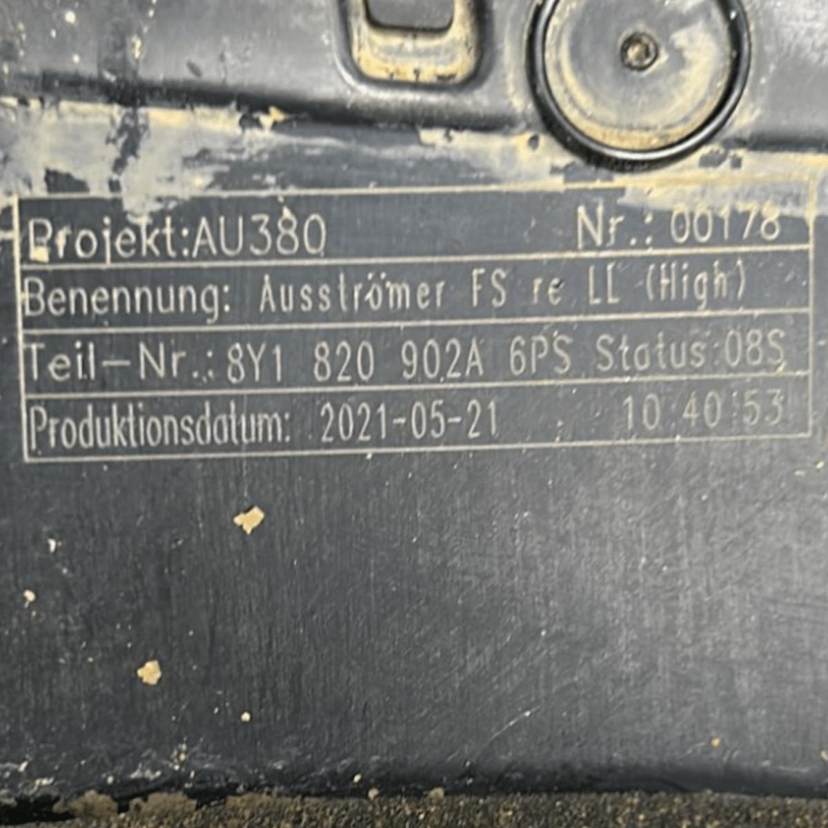 Bocchetta aria cruscotto destra audi a3 8y cod:8Y1820902A (2020 >) - F&P CRASH SRLS - Ricambi Usati