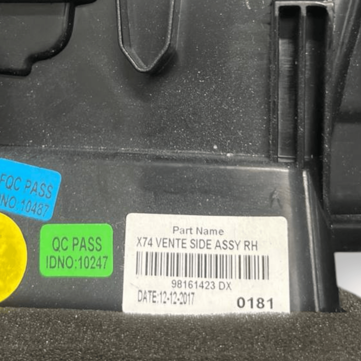 Bocchetta Aria Cruscotto destro (dx) DS7 Crossback (2017 - ) cod: 98161423 - F&P CRASH SRLS - Ricambi Usati