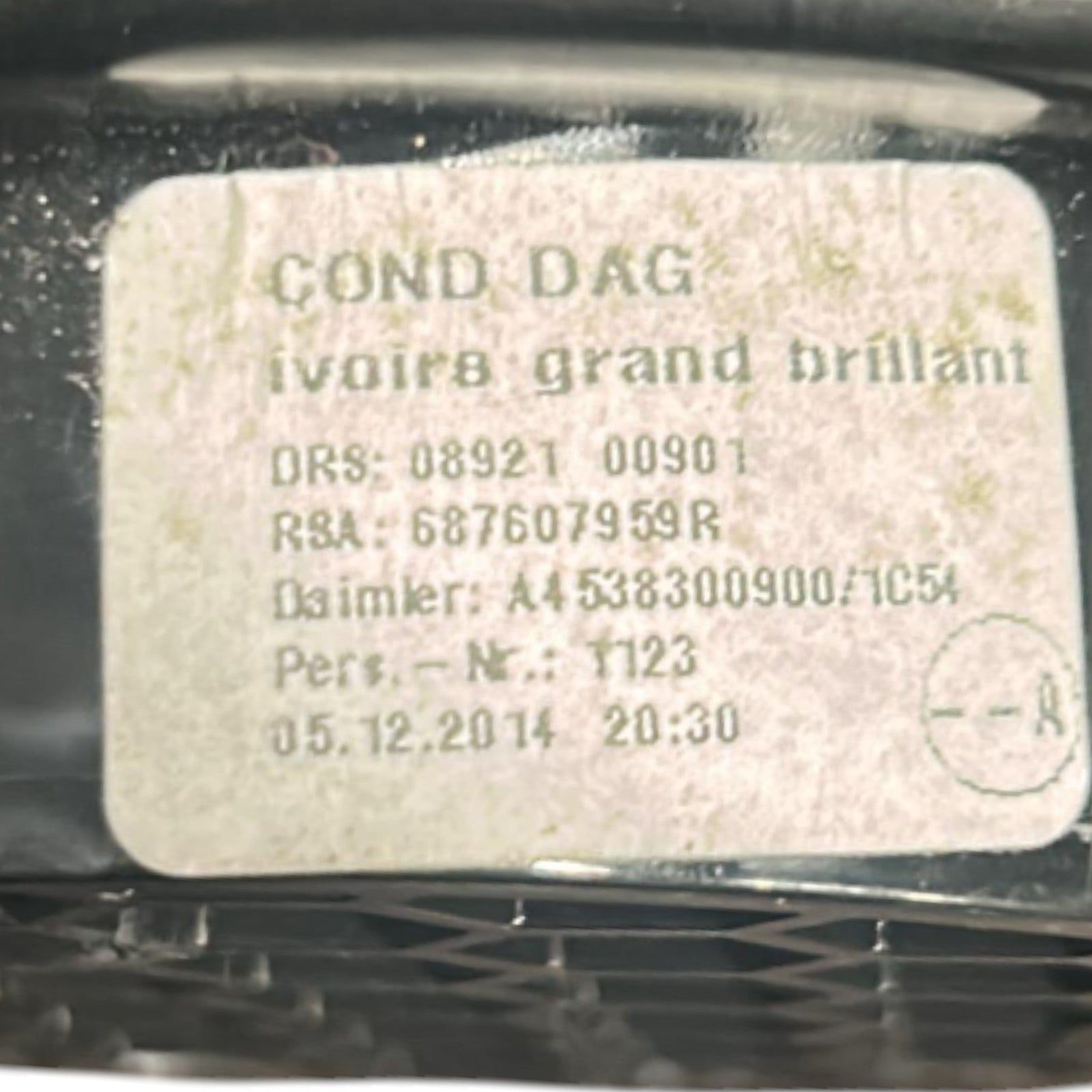 Bocchetta Aria Cruscotto Smart ForTwo (W453) cod.A4538300900 (2014 > 2023) - F&P CRASH SRLS - Ricambi Usati