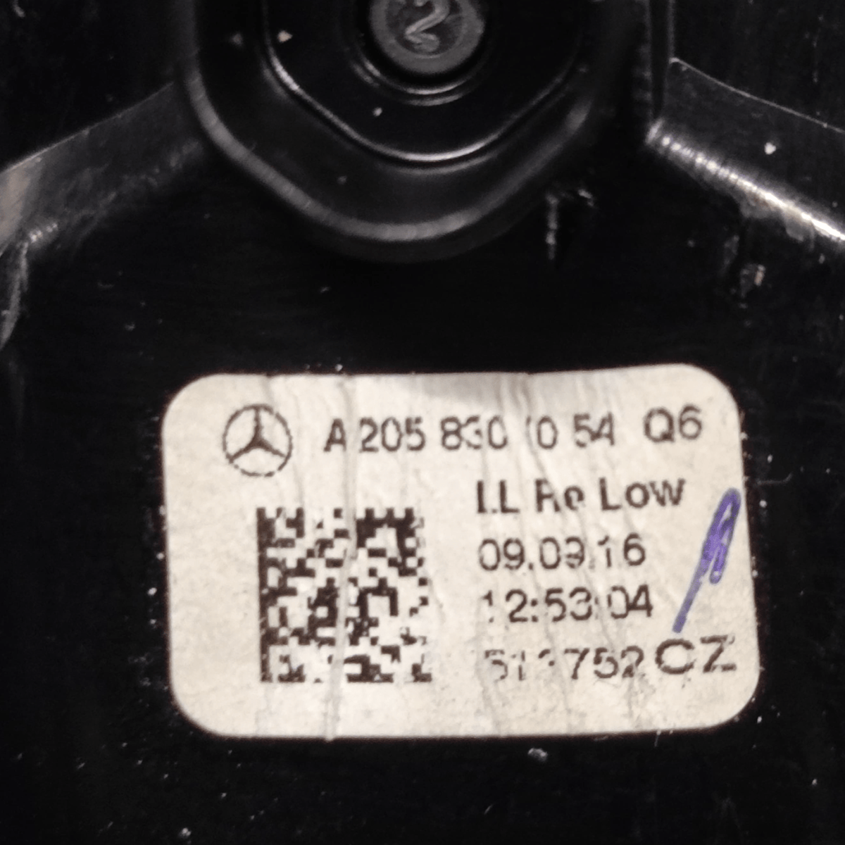 Bocchetta Aria Mercedes - Benz Classe C W205 COD: A2058301054 (2014 - 2021) - F&P CRASH SRLS - Ricambi Usati