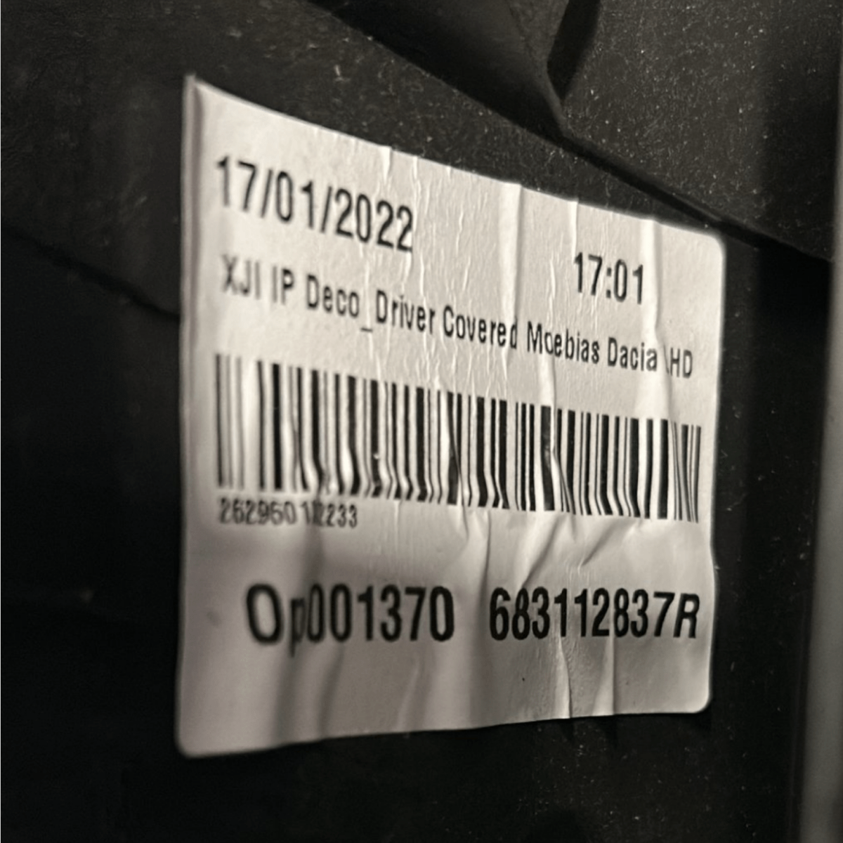 Bocchetta Aria Sinistra Dacia Jogger cod:683112837R (2021 >) - F&P CRASH SRLS - Ricambi Usati