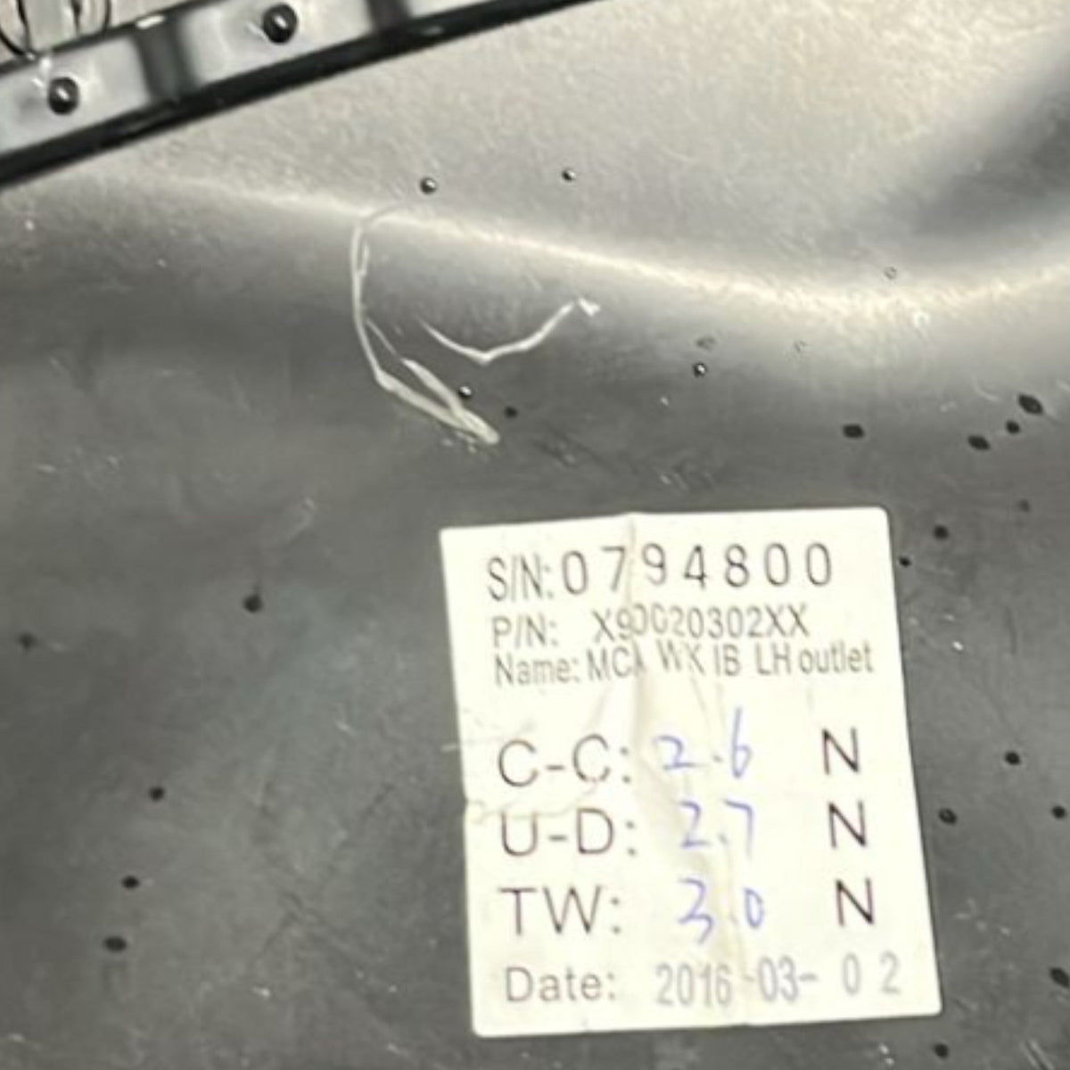 Bocchetta Aria Sinistra Jeep Cherokee KL cod:X90020302XX (2013 >2023) - F&P CRASH SRLS - Ricambi Usati