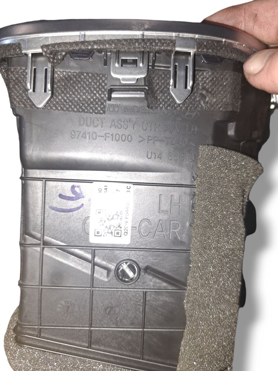 1X Nero Bracciolo Centrale Clip Pannello Bracciolo Scatola Fibbia Maniglia Clip Di Bloccaggio Clip Di Fermo Misura Per Kia Sportage R 2010-2017 - Foto 2