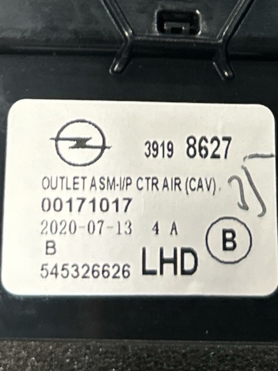 Bocchette Aria Cruscotto Centrale Sinistro Opel Corsa F (2019 > ) cod.545326626 - F&P CRASH SRLS - Ricambi Usati