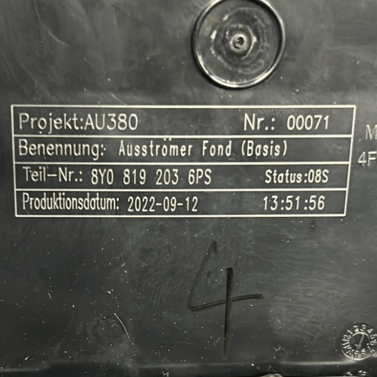 Bocchette Aria Posteriore Audi A3 8Y (2020 >) cod:8Y08192036PS - F&P CRASH SRLS - Ricambi Usati