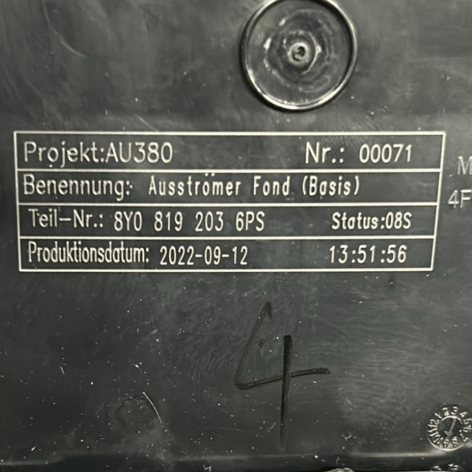 Bocchette Aria Posteriore Audi A3 8Y (2020 >) cod:8Y08192036PS - F&P CRASH SRLS - Ricambi Usati