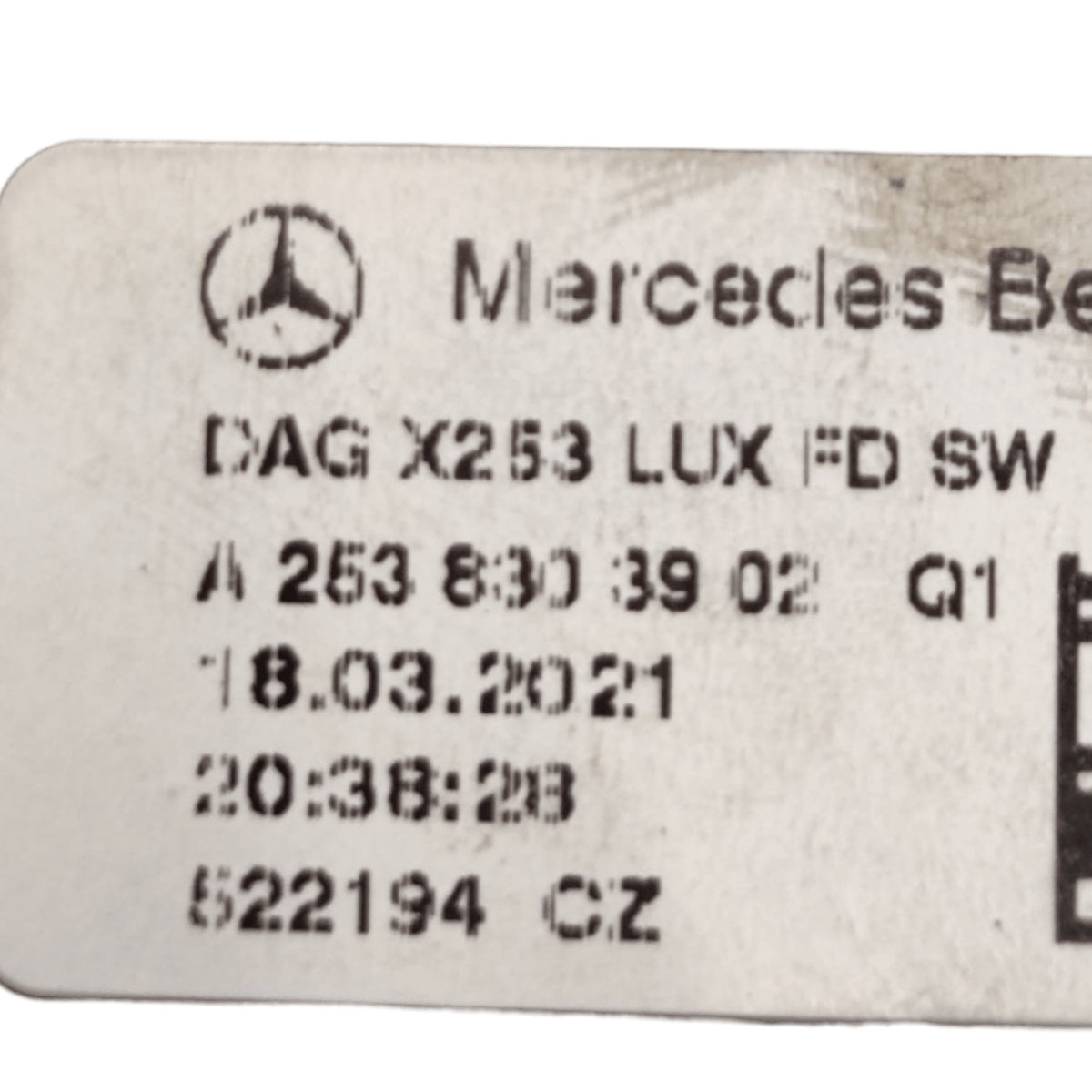 Bocchette Aria Posteriore Tunnel Centrale Mercedes GLC C253 COD: A2538303902 (2016 - 2023) - F&P CRASH SRLS - Ricambi Usati