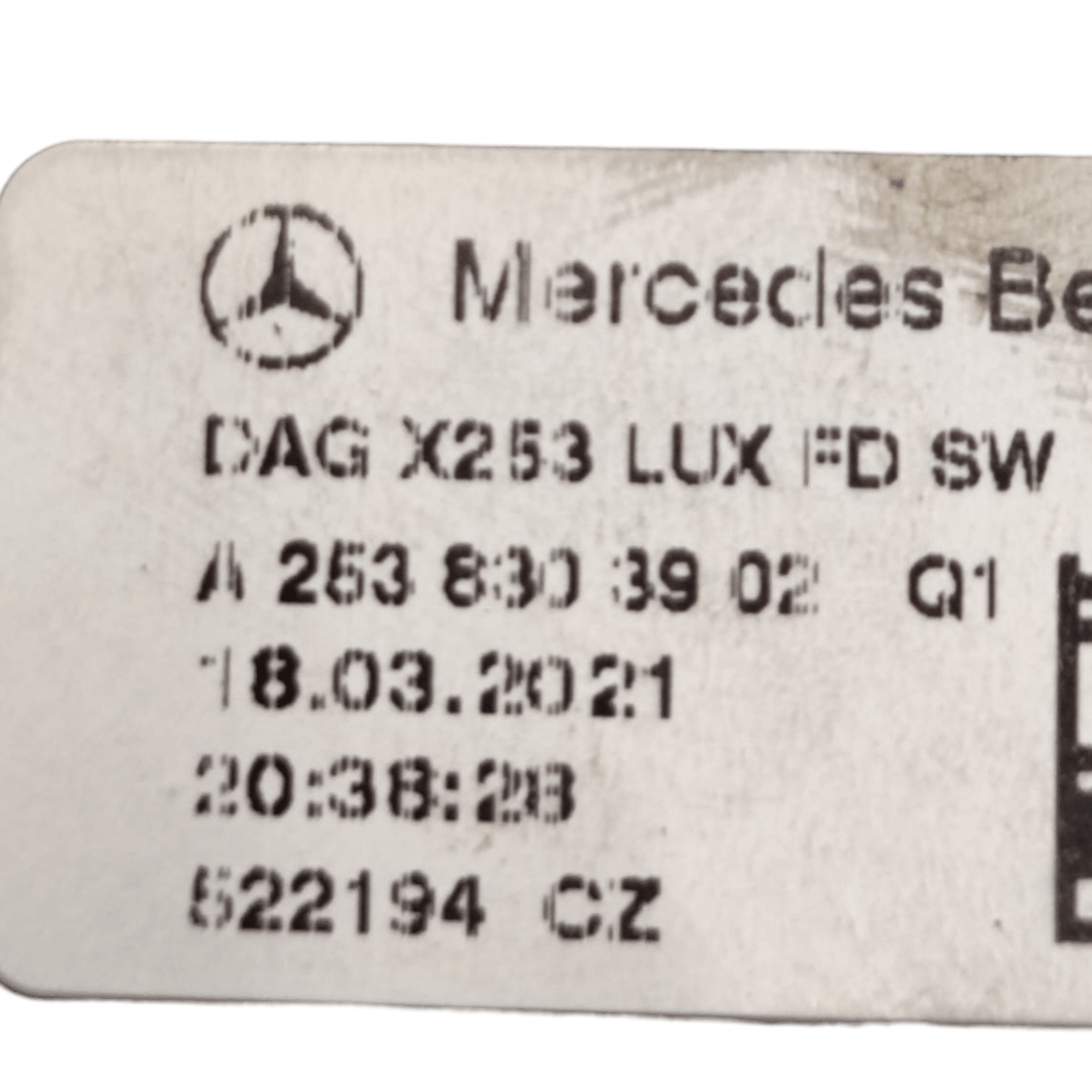 Bocchette Aria Posteriore Tunnel Centrale Mercedes GLC C253 COD: A2538303902 (2016 - 2023) - F&P CRASH SRLS - Ricambi Usati