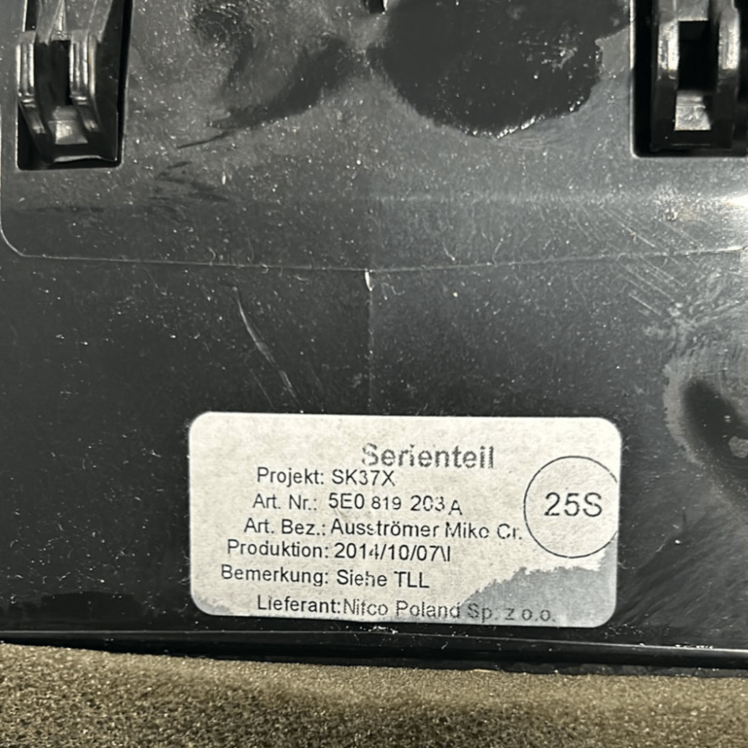 Bocchette Aria Posteriori Skoda Octavia cod:5E0819203 (2012 > 2019) - F&P CRASH SRLS - Ricambi Usati