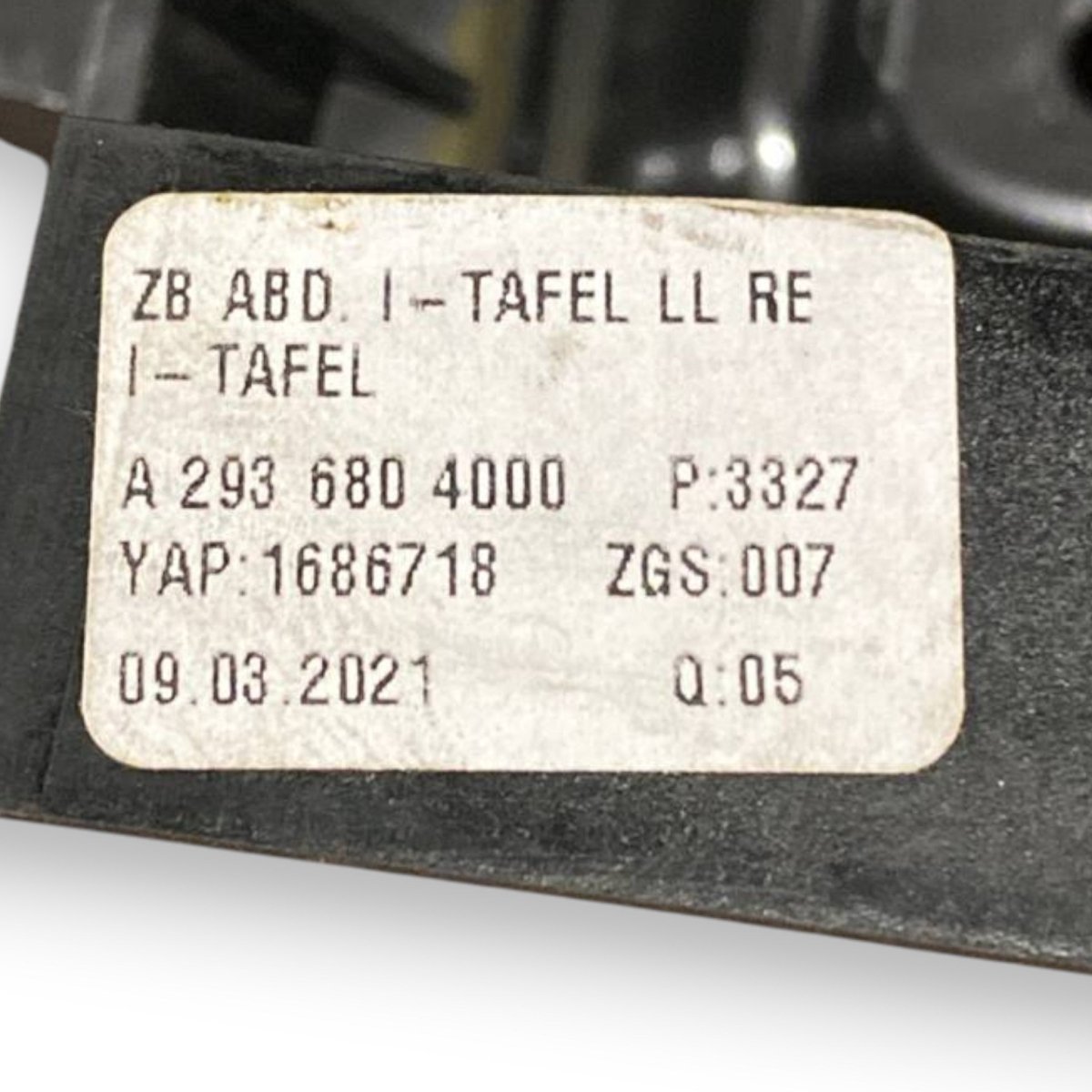 Bocchette aria + pulsante start & stop mercedes - benz eqc Cod: a2936804000 (2019 - 2023) - F&P CRASH SRLS - Ricambi Usati
