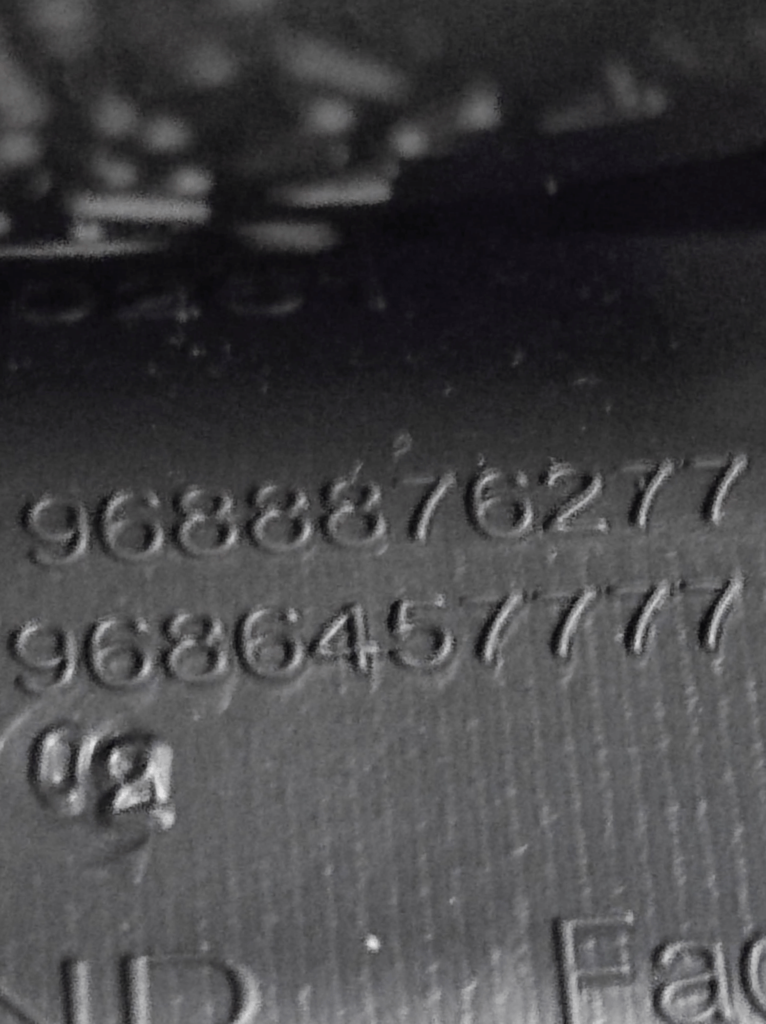 Bocchette Tunnel Centrale Peugeot 508 COD: 9688876277 (2010 - 2018) - F&P CRASH SRLS - Ricambi Usati