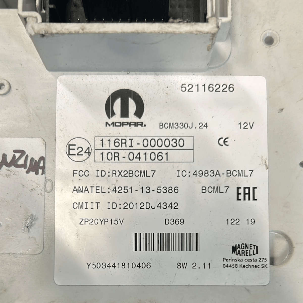 Body computer fiat 500l 1.4 benzina cod:4251 - 13 - 5386 (2012 > 2022) - F&P CRASH SRL - Ricambi Usati