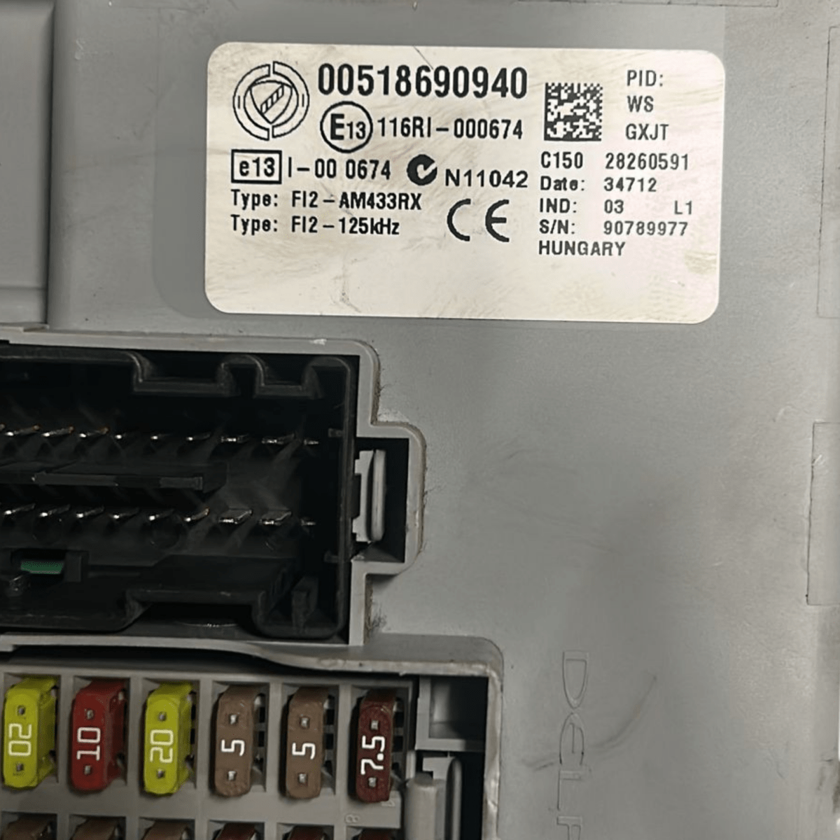 Body computer fiat grande punto 1.3 diesel cod:00518690940 (2005 > 2012) - F&P CRASH SRL - Ricambi Usati