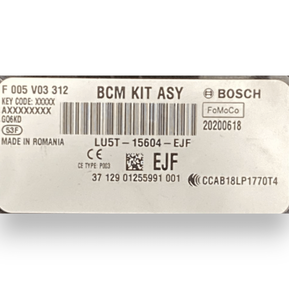 Body computer ford fiesta VII 1.5 diesel (2017 - 2023) - F&P CRASH SRLS - Ricambi Usati