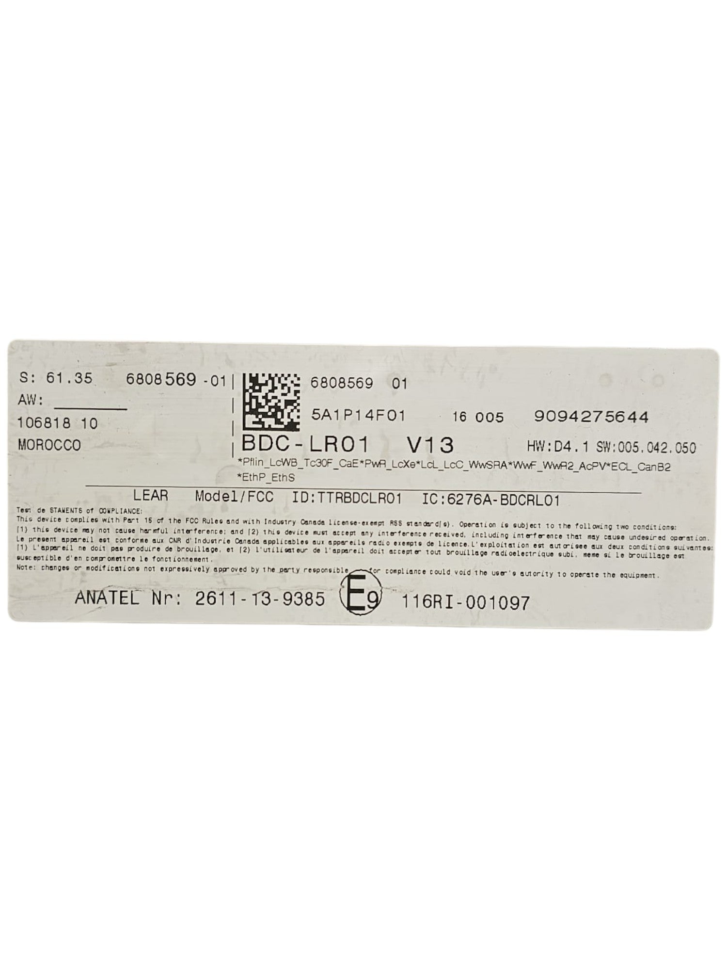 Body Computer Mini Cooper F55 1.5 Diesel Cod:6808569 (2014 - >) - F&P CRASH SRLS - Ricambi Usati