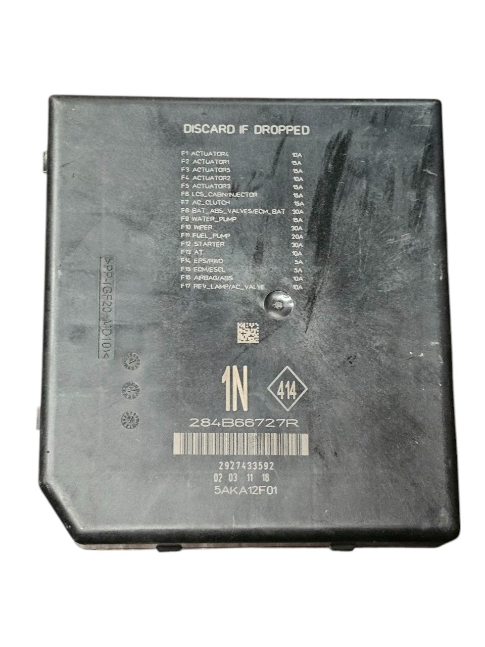 Body Computer Renault Megane IV 1.5 Diesel Cod:284B66727R (2015 - >) - F&P CRASH SRLS - Ricambi Usati