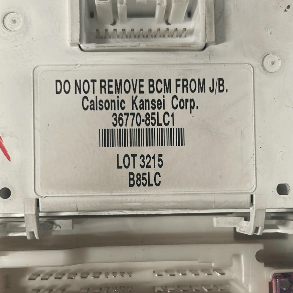Body Computer Suzuki Splash cod.36770 - 85LC1 1.0 Benzina (2008 > 2015) - F&P CRASH SRLS - Ricambi Usati