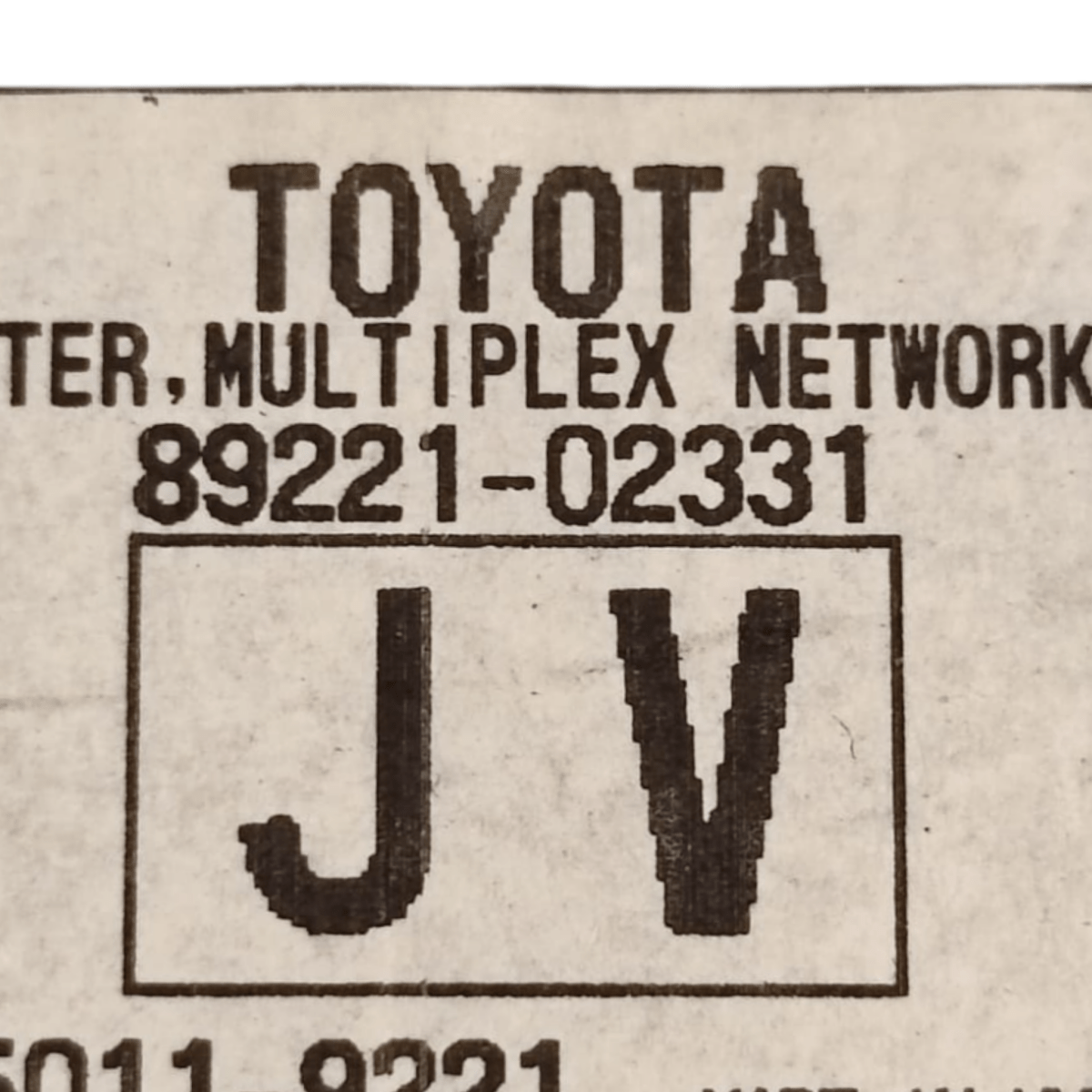 Body computer toyota auris (e180) 1.8 hybrid cod: 8922102331 (2012 - 2018) - F&P CRASH SRLS - Ricambi Usati