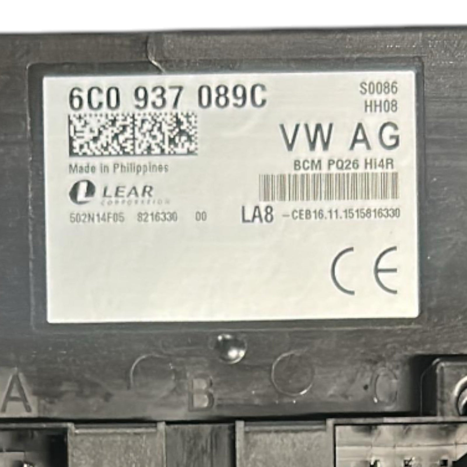 Body Computer Volkswagen Polo V (6R) cod.6C0937089C 1.2 Benzina (2009 > 2014) - F&P CRASH SRLS - Ricambi Usati