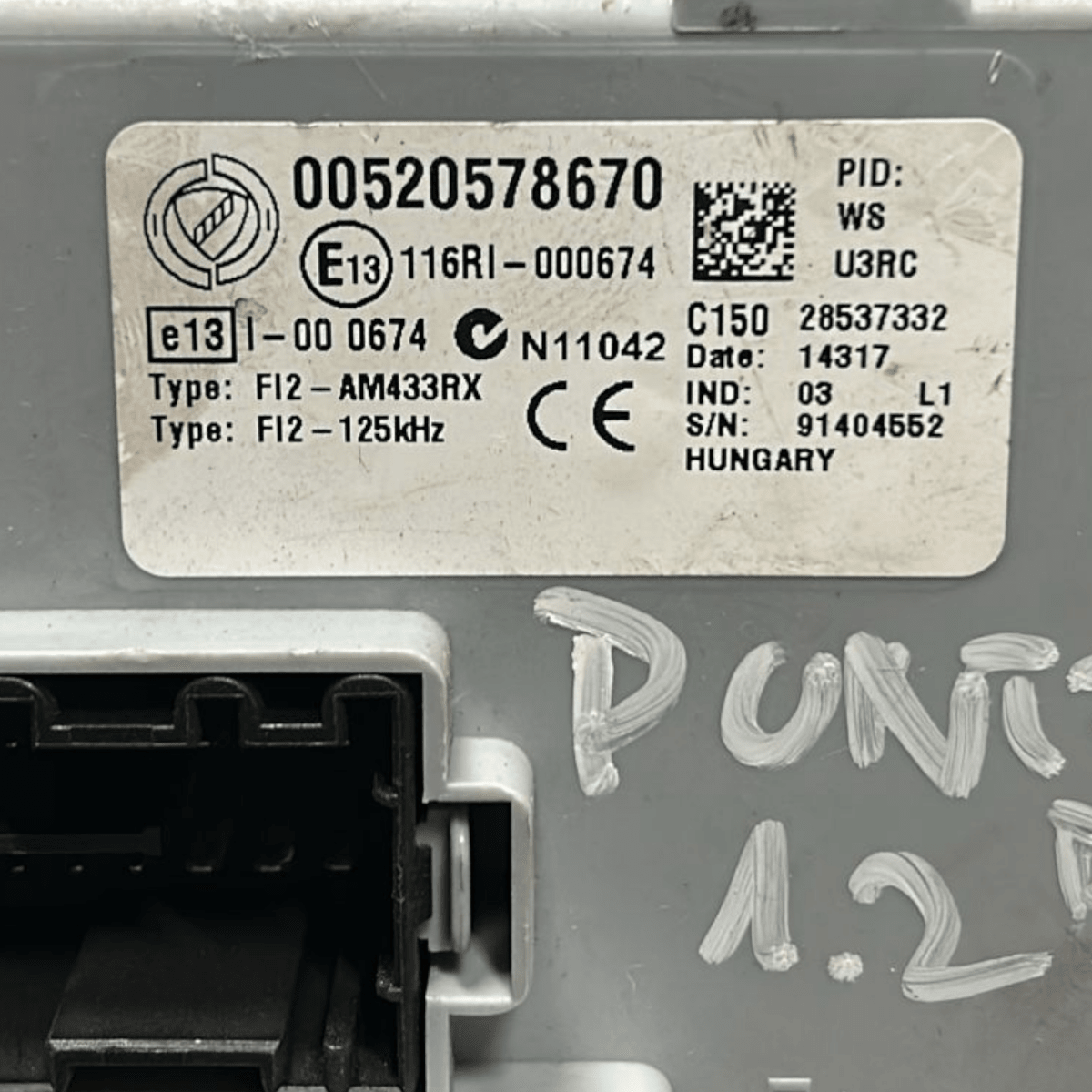Body fiat grande punto 1.2 benzina cod:00520578670 (2005 > 2012) - F&P CRASH SRL - Ricambi Usati