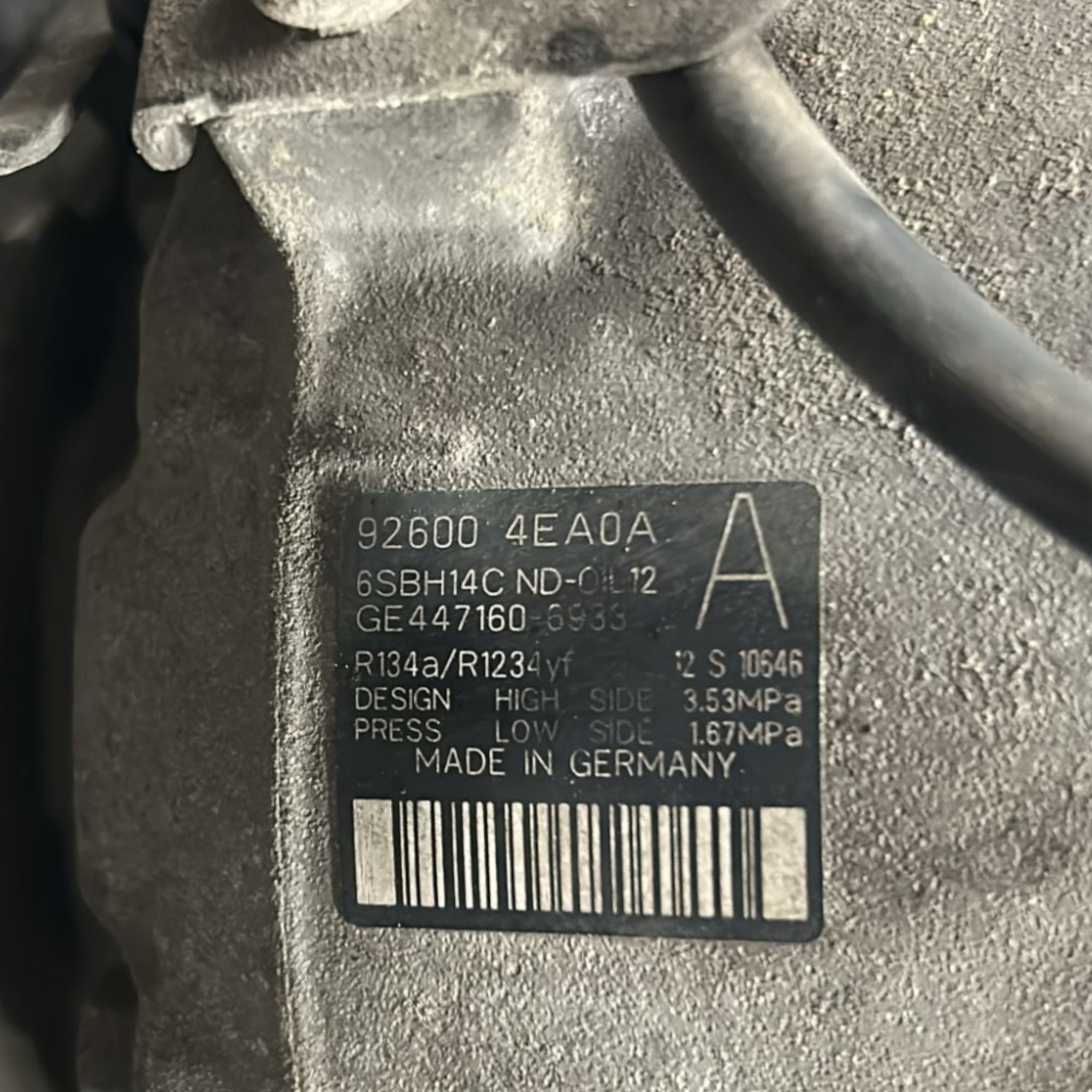 Климатичен компресор nissan qashqai j10 1.5 дизел код:926004EA0A (2006 > 2014) 
