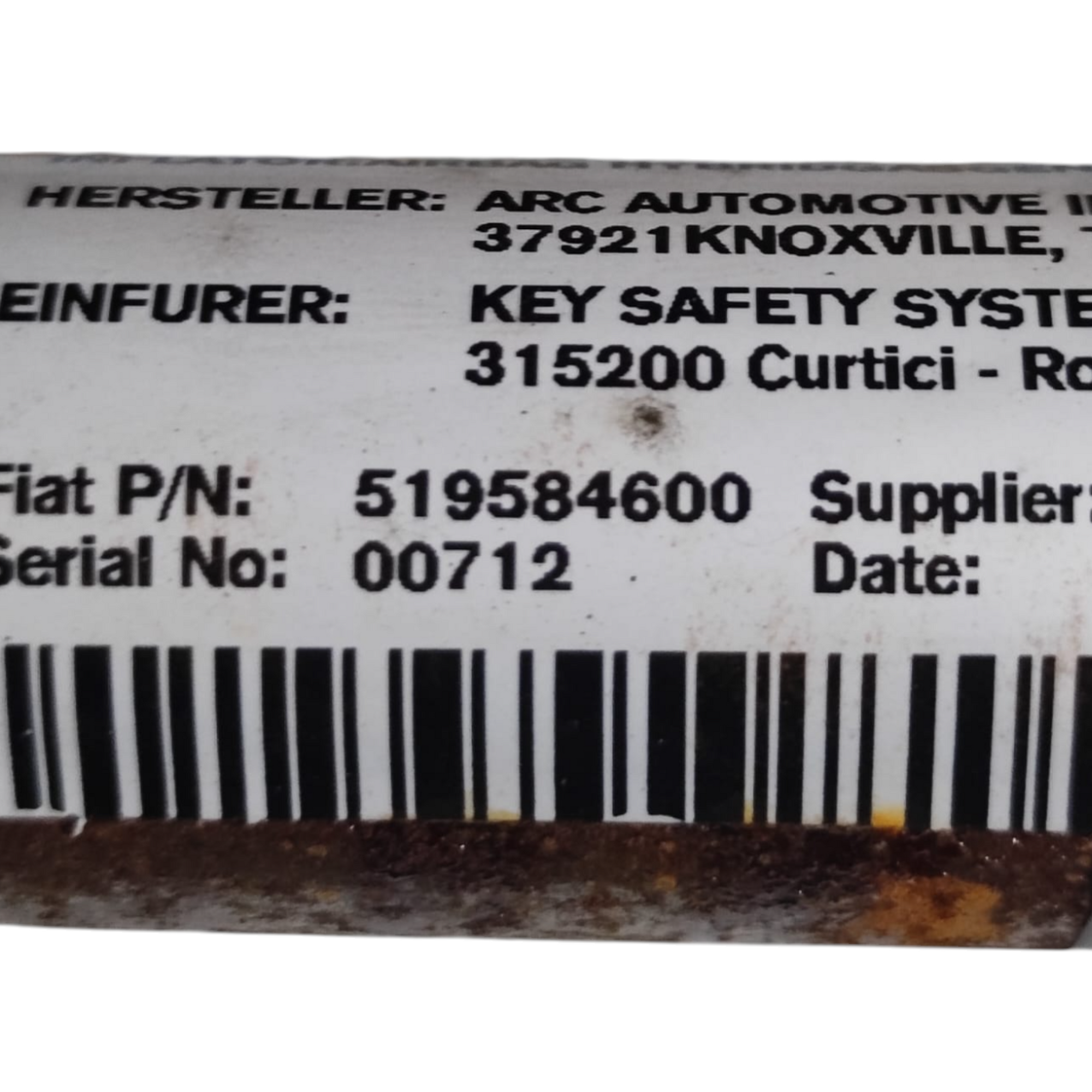 Airbag A Tendina Sinistro Fiat 500L COD: 519584600 (2012-2022)