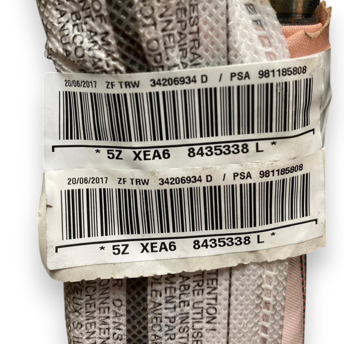 Airbag a tendina sinistro (sx) citroen c3 iii (2016-) Cod: 34206934d