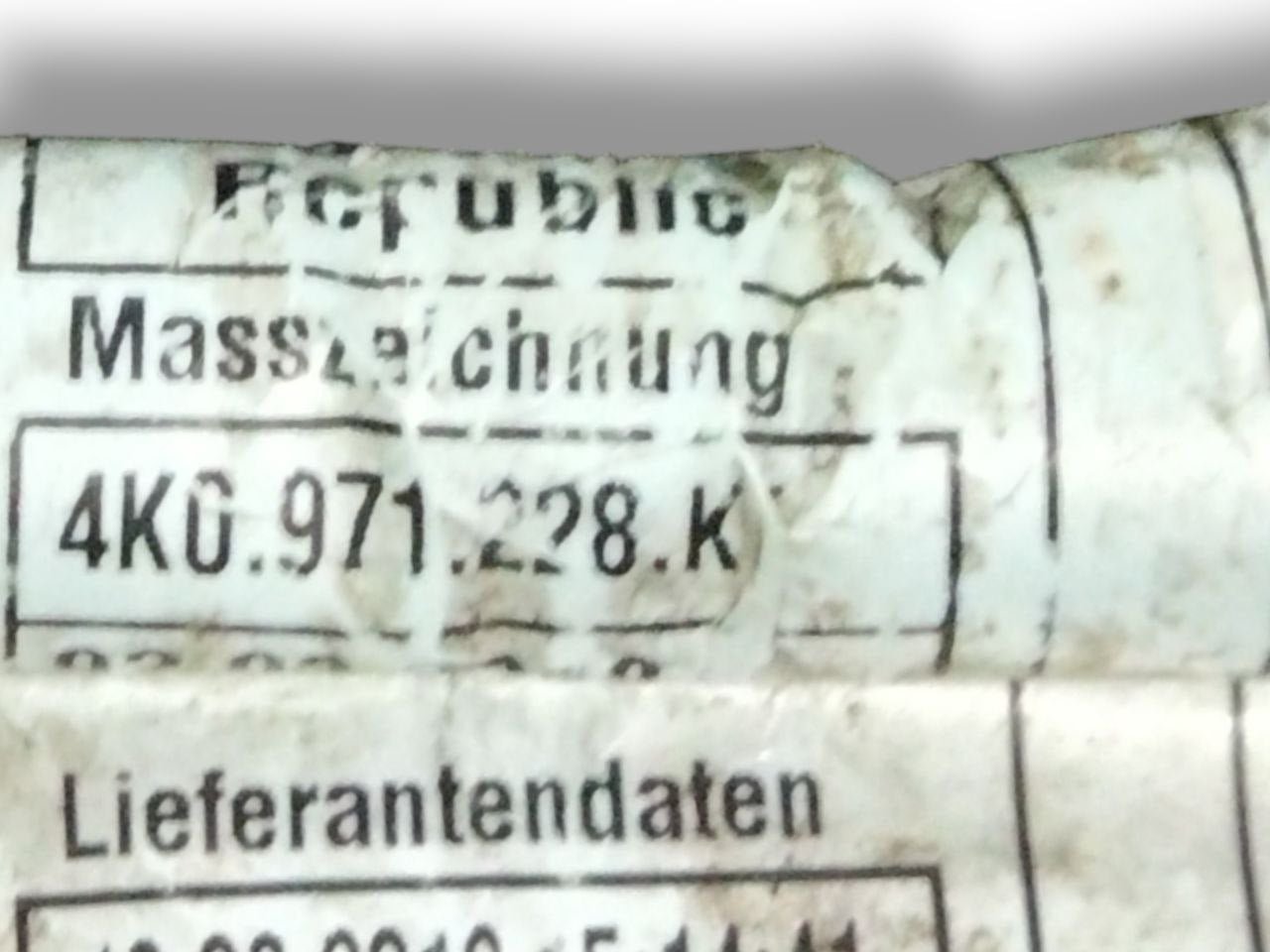 Cablaggio Batteria Audi A7 C8 3.0 Diesel - Hybrid (2017>) cod.4k0971228k - F&P CRASH SRLS - Ricambi Usati