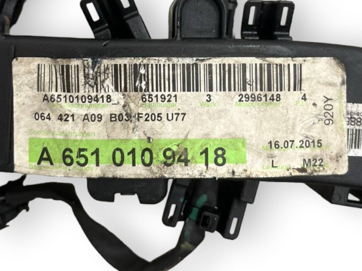 Cablaggio Motore Completo Mercedes - Benz Classe C W205 2.2 Diesel (2014 al 2021) cod: A6510109418 - F&P CRASH SRLS - Ricambi Usati