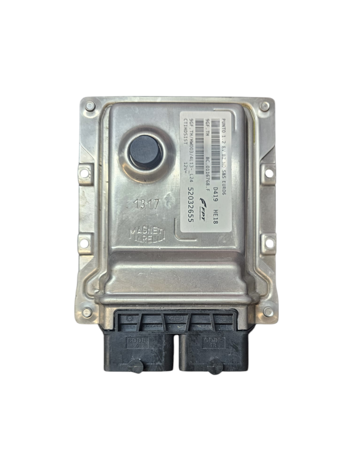 Centralina ECU Motore Fiat Punto 1.2 Benzina (2012-2018) Cod:52032655