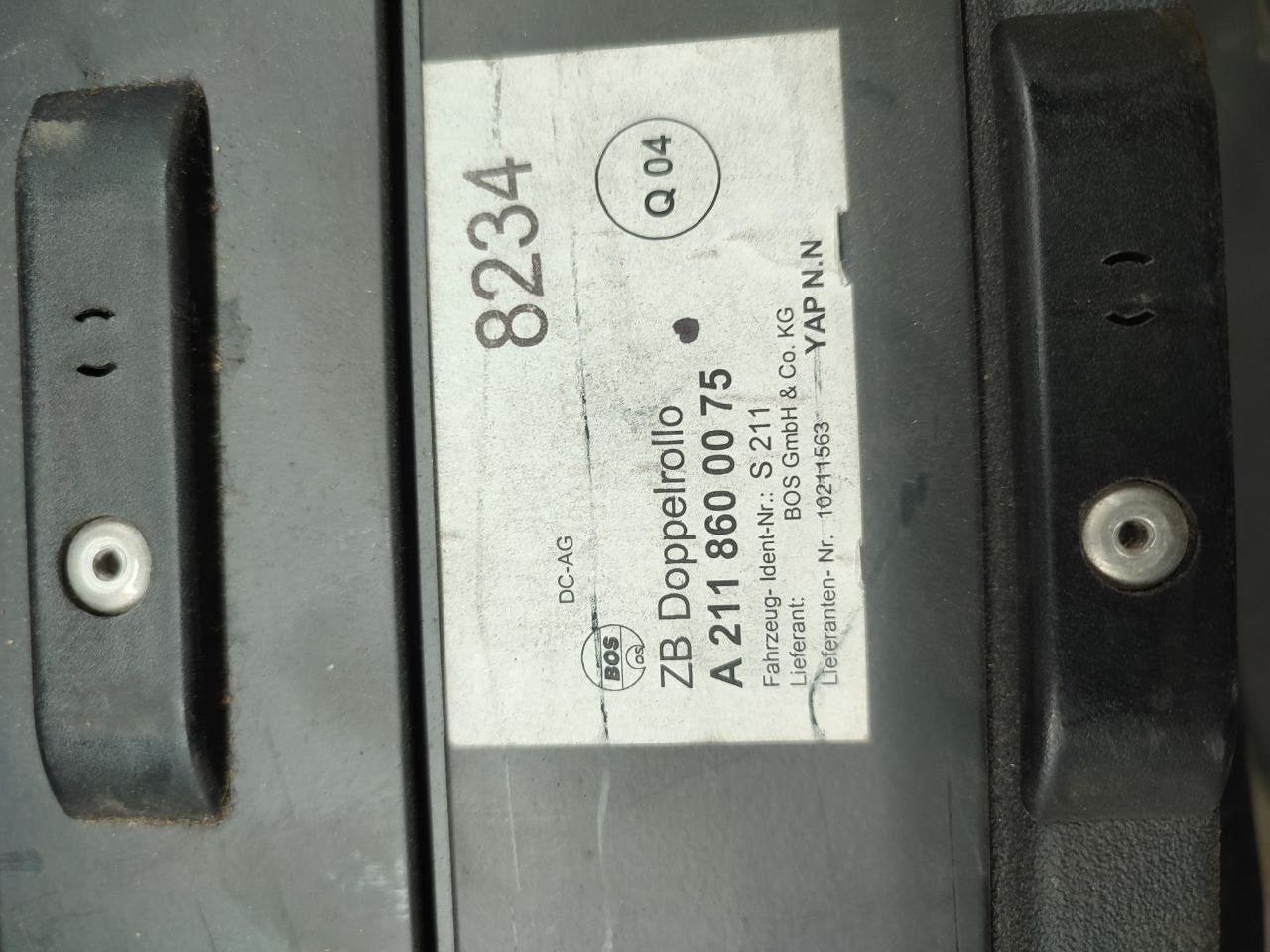 Cappelliera a Rullo MERCEDES CLASSE E W211 (2007) Cod:A2118600075 - F&P CRASH SRLS - Ricambi Usati