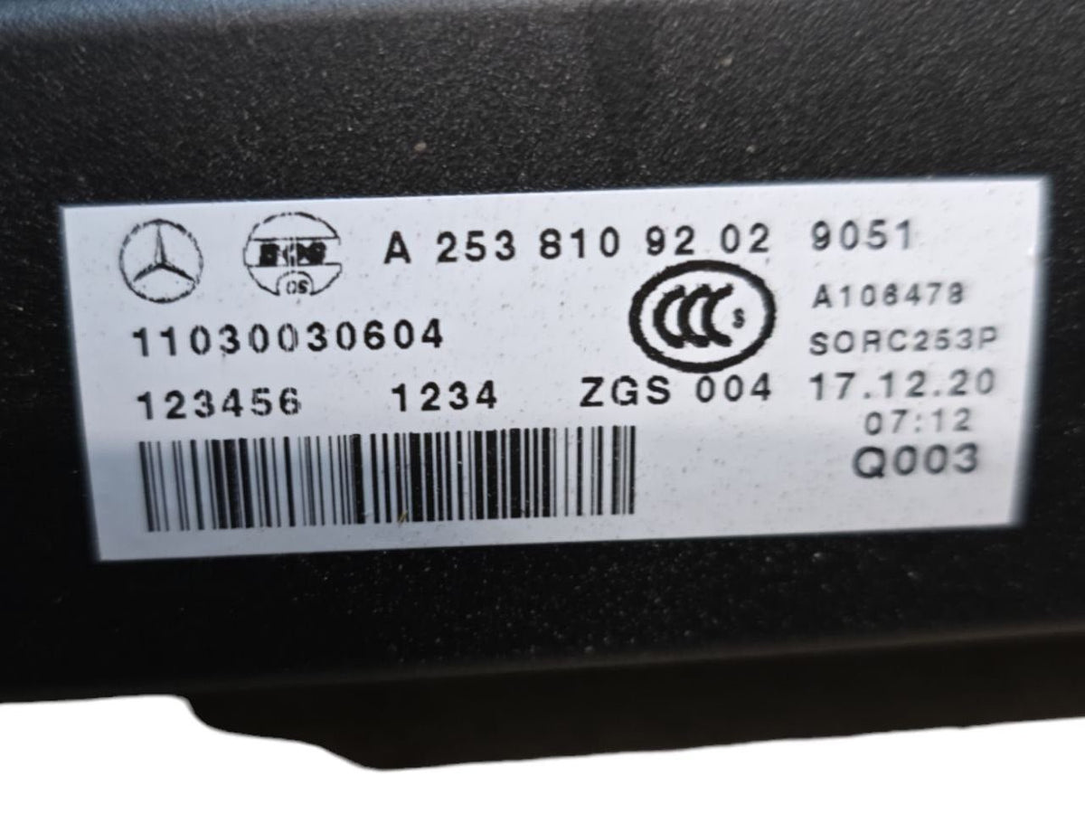 Cappelliera Mercedes-Benz GLC W253 ( 2015 - 2022 ) Cod : A2538109202 - F&P CRASH SRLS - Ricambi Usati