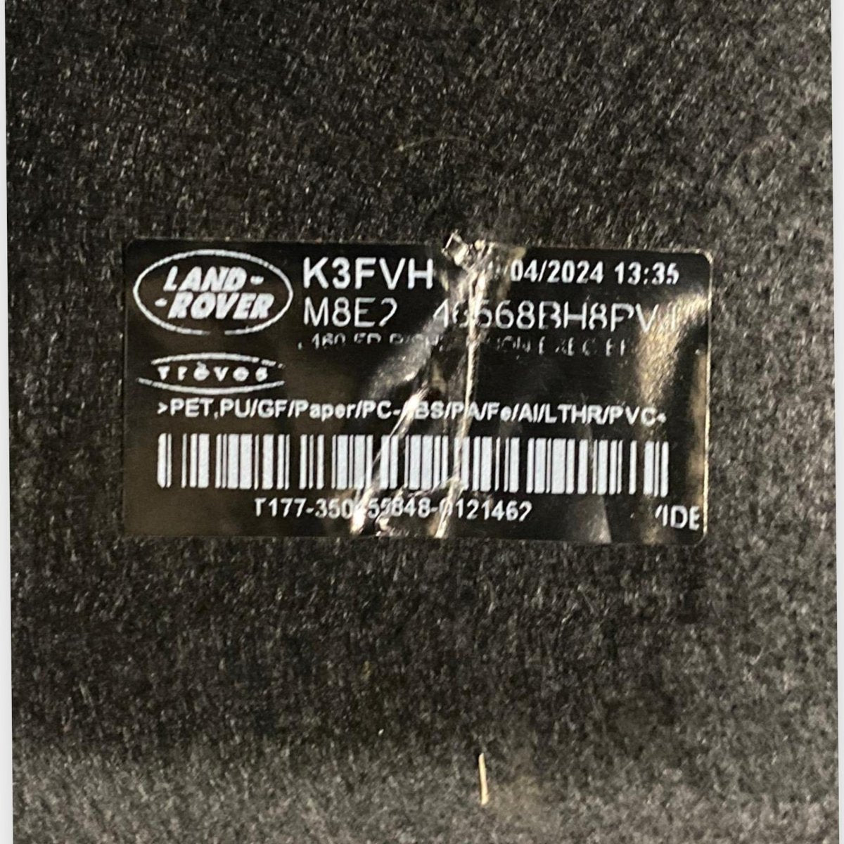 Cappelliera / ripiano bagagliaio Land Rover Sport L461 (2022 - ) Cod: K3FVH - F&P CRASH SRLS - Ricambi Usati