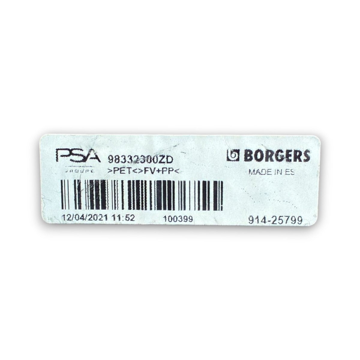 Cappelliera / ripiano Citroen C4 e cod . 983323300zd (2020 >) - F&P CRASH SRL - Ricambi Usati
