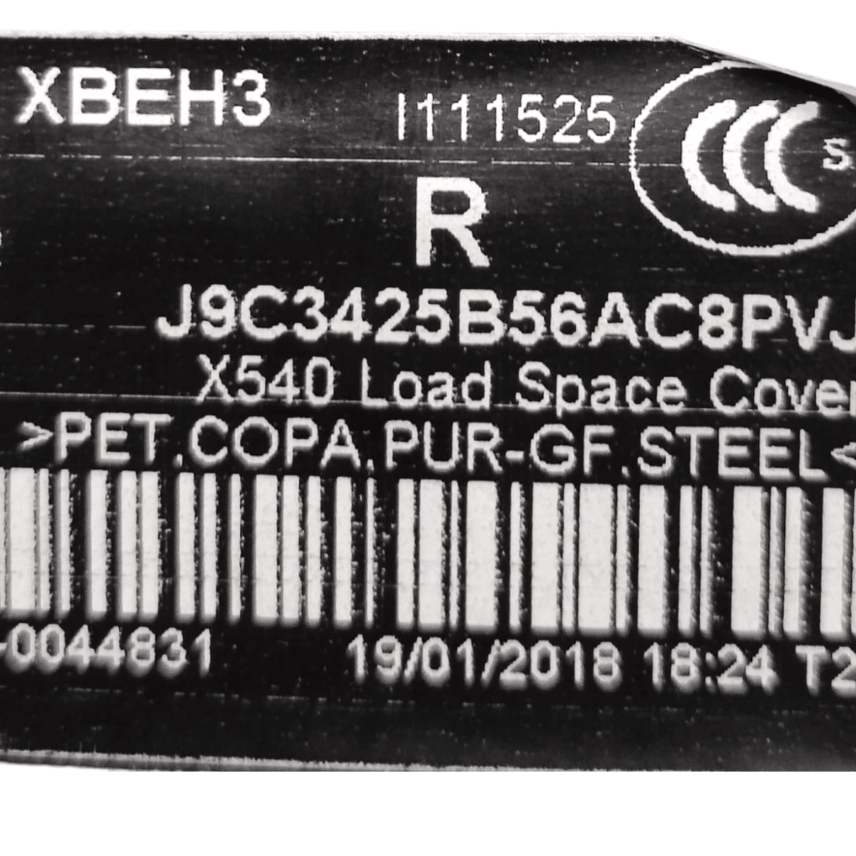 Cappelliera / ripiano jaguar e - pace cod: j9c3425b56ac (2017 - ) - F&P CRASH SRL - Ricambi Usati