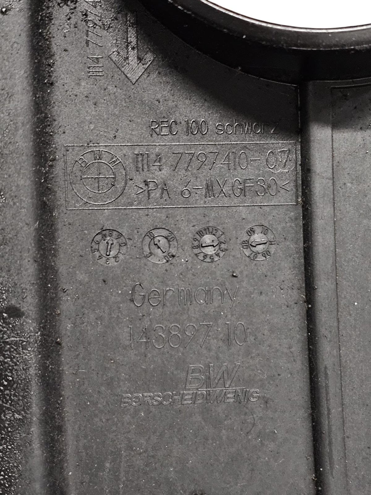 Carter / Copri Motore Bmw Serie 1 E87 2.0 Diesel Cod:11147797410 - 07 (2004 - 2013) - F&P CRASH SRLS - Ricambi Usati