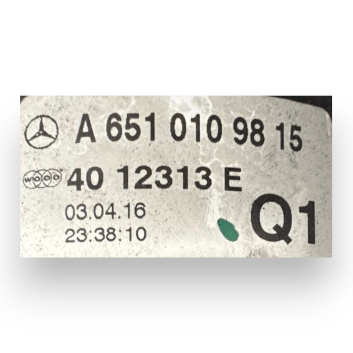 Carter / copri motore Mercedes - Benz CLA (X117) 2.0 diesel cod.A6510109815 (2013 - 2019) - F&P CRASH SRL - Ricambi Usati